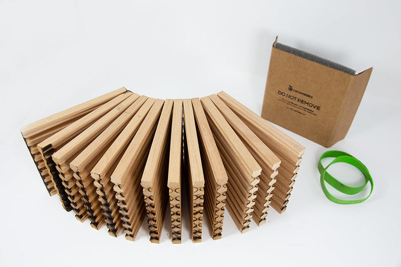 Load image into Gallery viewer, Spring Reusable Wood Trays for Mason Bees - 8mm