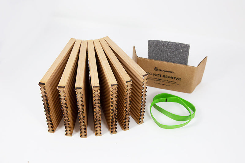 Load image into Gallery viewer, Summer Reusable Wood Trays for Leafcutter Bees