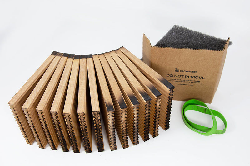 Load image into Gallery viewer, Summer Reusable Wood Trays for Leafcutter Bees