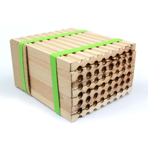 Load image into Gallery viewer, Spring Reusable Wood Trays for Mason Bees -8mm