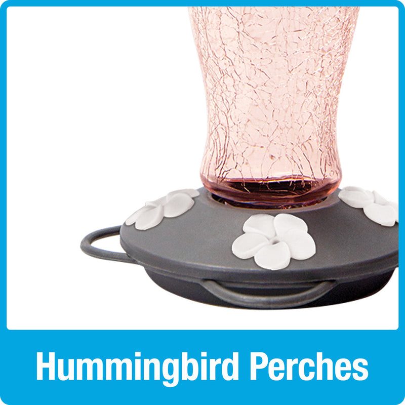 Load image into Gallery viewer, Artisan Gravity Hummingbird Feeder - Blush Crackle (Model# AGF1)
