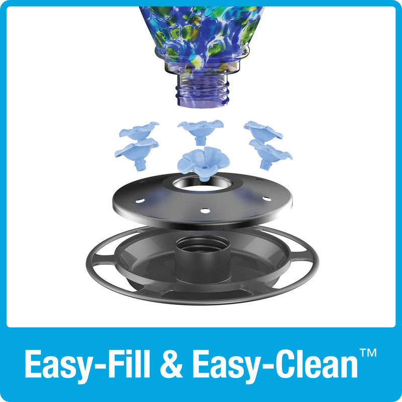 Load image into Gallery viewer, Artisan Gravity Hummingbird Feeder - Spring Rain