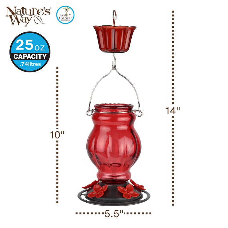 Load image into Gallery viewer, Garnet Visions Antique Hummingbird Gravity Feeder