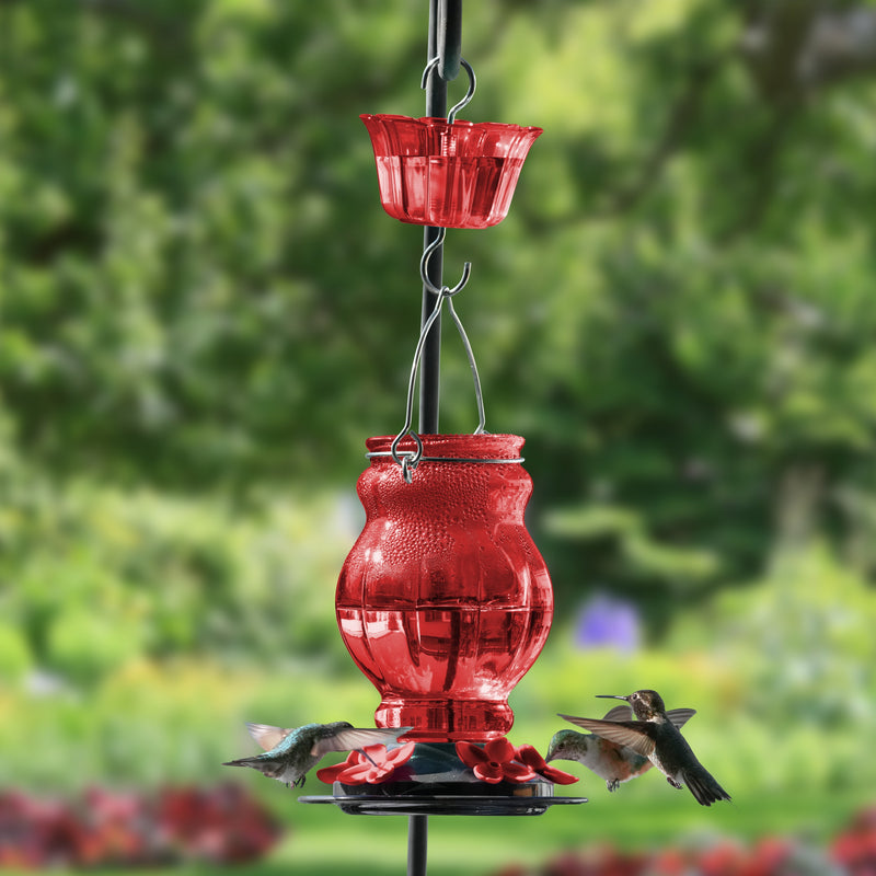Load image into Gallery viewer, Garnet Visions Antique Hummingbird Gravity Feeder