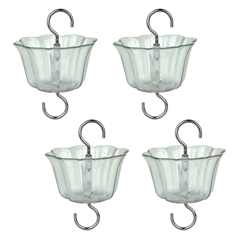 Load image into Gallery viewer, 4-Pack Clear Hummingbird Feeder Ant Moat