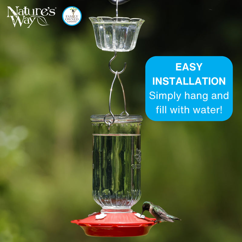 Load image into Gallery viewer, 4-Pack Clear Hummingbird Feeder Ant Moat