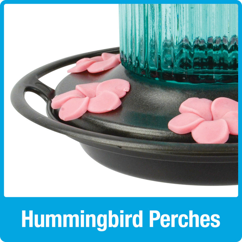 Load image into Gallery viewer, Antique Glass Gravity Hummingbird Feeder