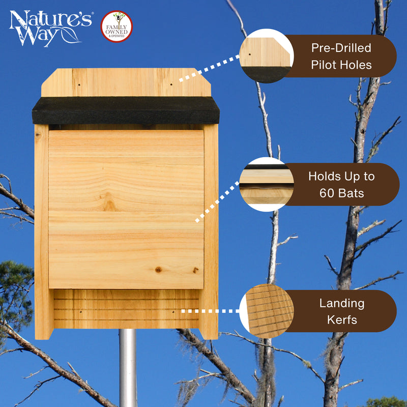 Load image into Gallery viewer, Cedar Single Chamber Bat House
