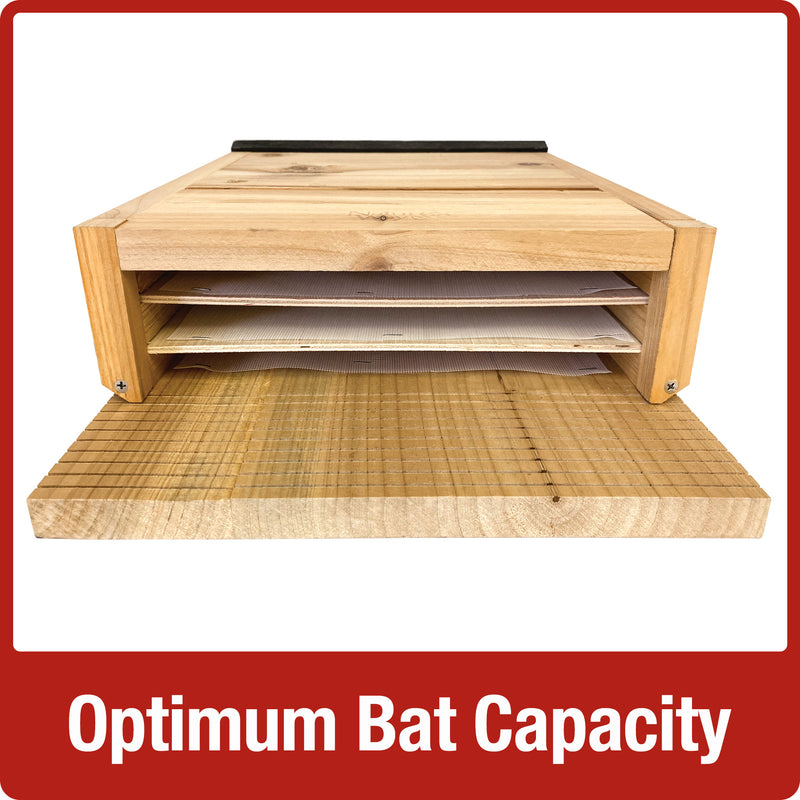 Load image into Gallery viewer, Cedar Triple Chamber Bat House (Model# CWH6)
