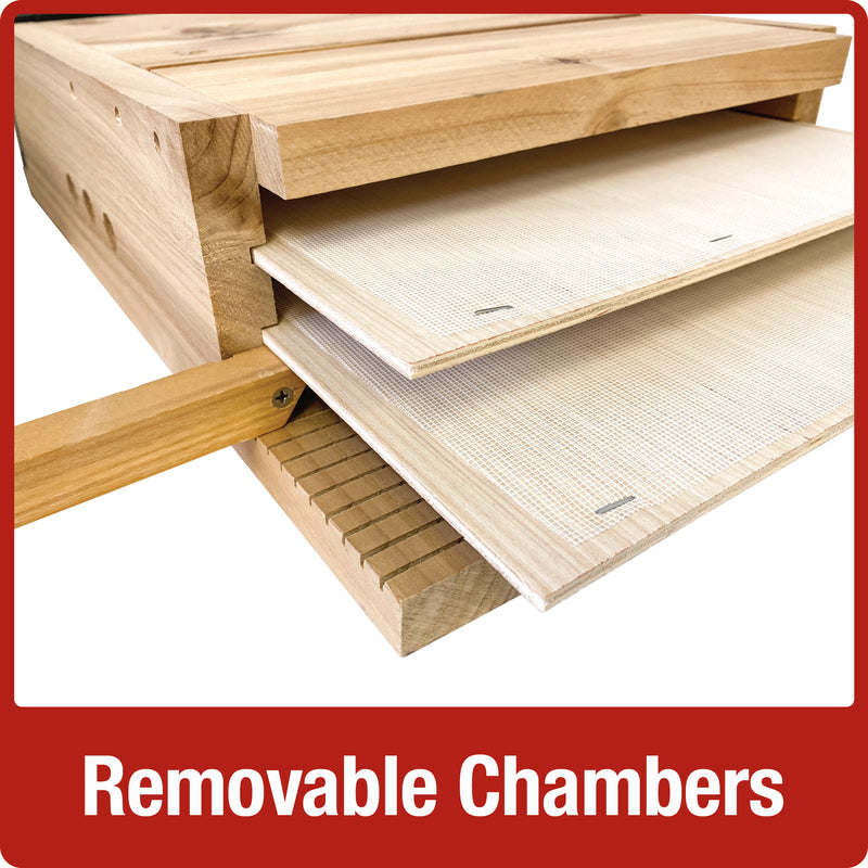 Load image into Gallery viewer, Cedar Triple Chamber Bat House