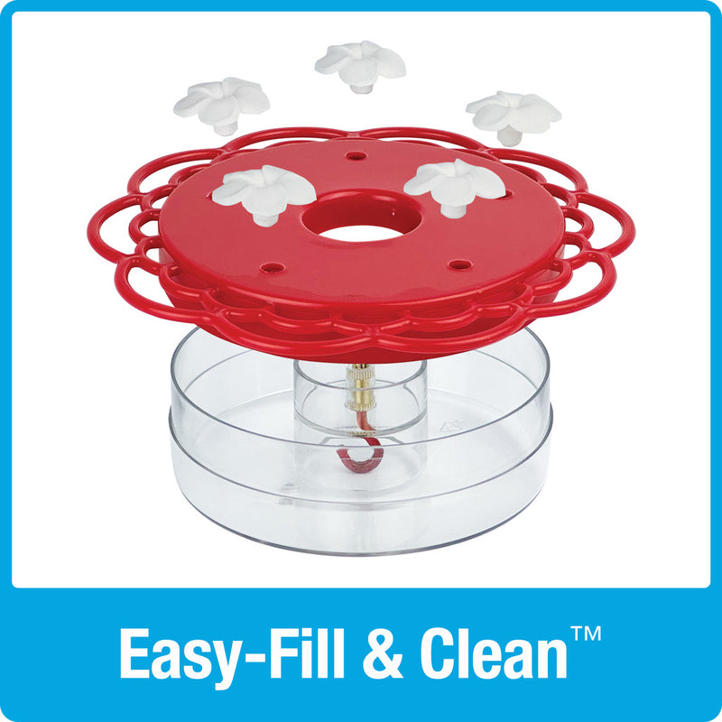 Load image into Gallery viewer, 2-in-1 Plastic Dish Hummingbird Feeder