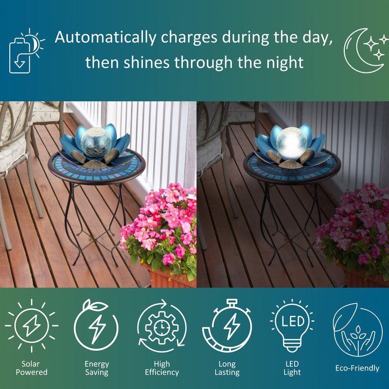 Load image into Gallery viewer, Lotus Flower Solar LED Garden Light - Blue