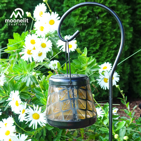 Solar LED Stake Lantern with Shepherd Hook