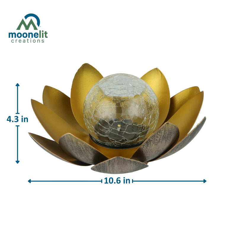 Load image into Gallery viewer, Lotus Flower Solar LED Garden Light - Gold