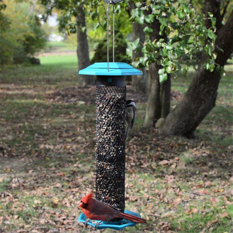 Load image into Gallery viewer, Funnel Flip-Top Mesh Sunflower Feeder