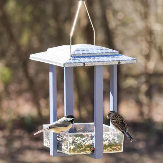 Fly-in Hanging Metal Fly Through Bird Feeder