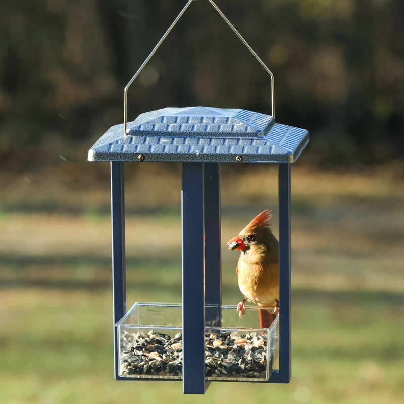 Load image into Gallery viewer, Fly-in Hanging Metal Fly Through Bird Feeder