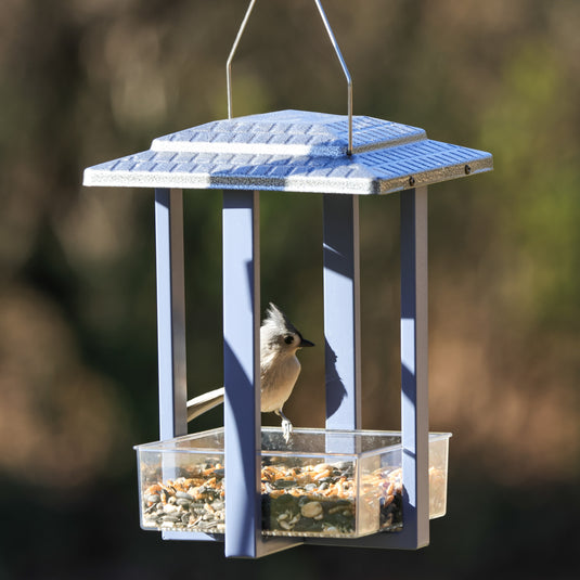 Fly-in Hanging Metal Fly Through Bird Feeder