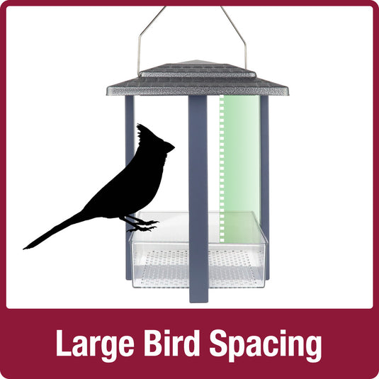Fly-in Hanging Metal Fly Through Bird Feeder