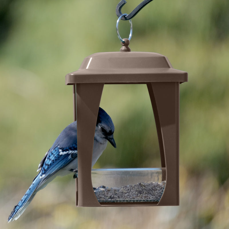 Load image into Gallery viewer, Dine-in Hanging Plastic Fly Through Bird Feeder - Tan