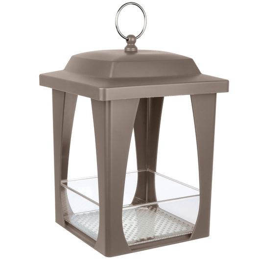 Dine-in Hanging Plastic Fly Through Bird Feeder - Tan