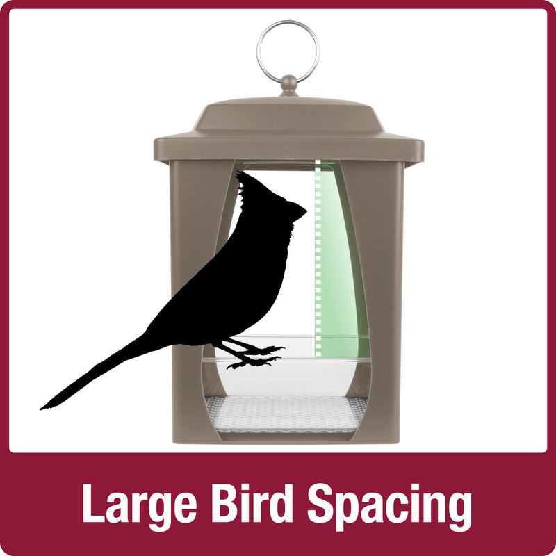 Load image into Gallery viewer, Dine-in Hanging Plastic Fly Through Bird Feeder - Tan