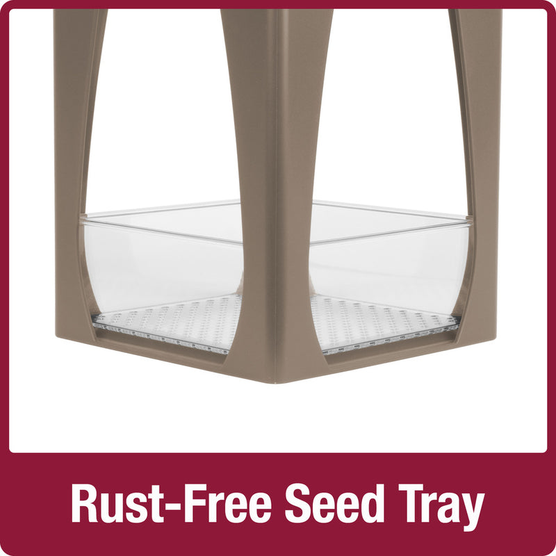 Load image into Gallery viewer, Dine-in Hanging Plastic Fly Through Bird Feeder - Tan