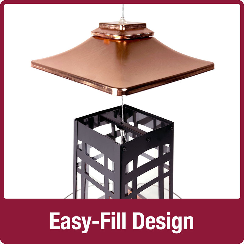 Load image into Gallery viewer, Copper Arches Gazebo Bird Feeder