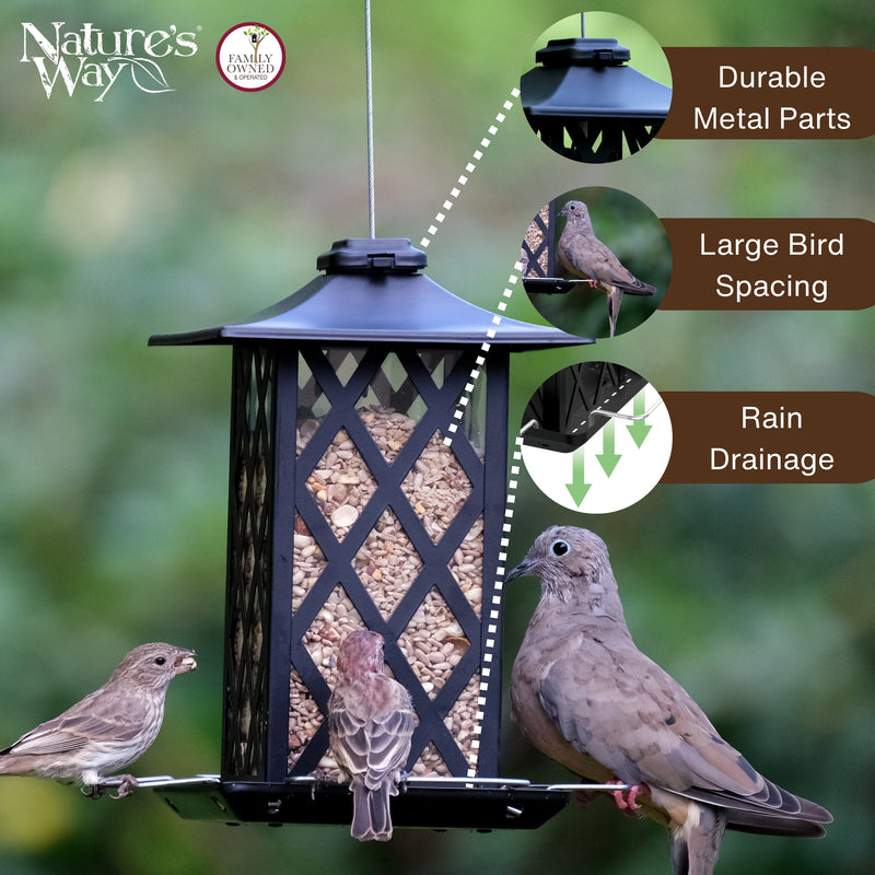 Load image into Gallery viewer, Contemporary Lantern Metal Gazebo Bird Feeder