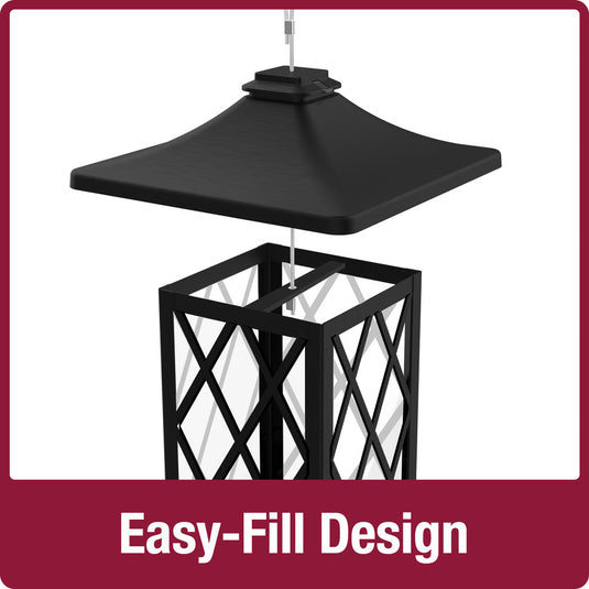 Contemporary Lantern Gazebo Bird Feeder
