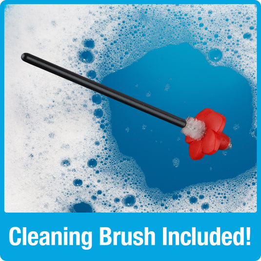 Hummingbird Feeder Replacement Flowers w/ Cleaning Brush - Impatiens, Red, 16
