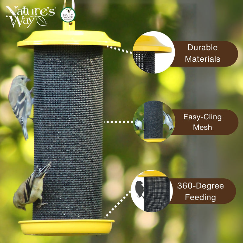 Load image into Gallery viewer, Sunglow Metal Mesh Thistle Bird Feeder