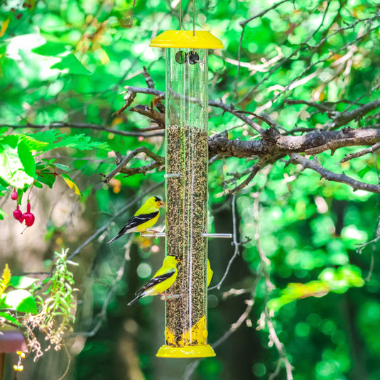 Bottoms Up Metal Thistle Finch Feeder