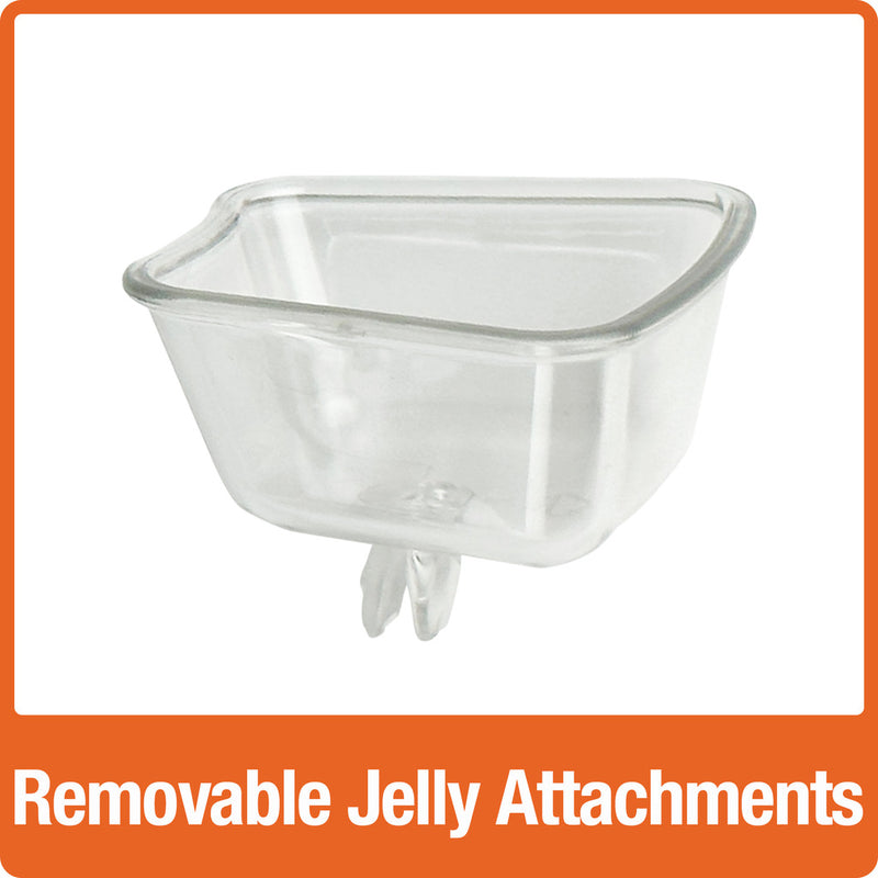Load image into Gallery viewer, Orange Blossom Glass Oriole Feeder w/ Jelly Attachments