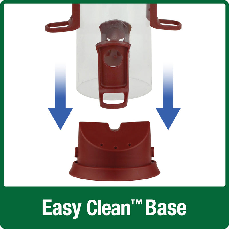 Load image into Gallery viewer, Large Plastic Tube Bird Feeder - Red