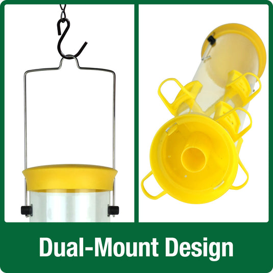 Large Plastic Thistle Tube Bird Feeder