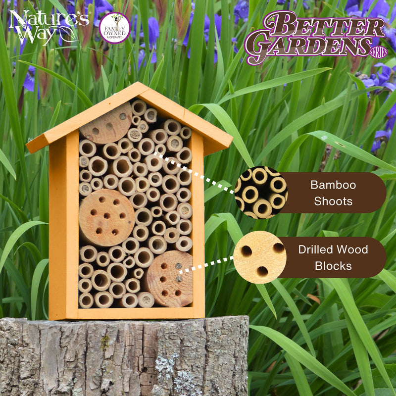 Load image into Gallery viewer, Better Gardens Pollinator House - Yellow