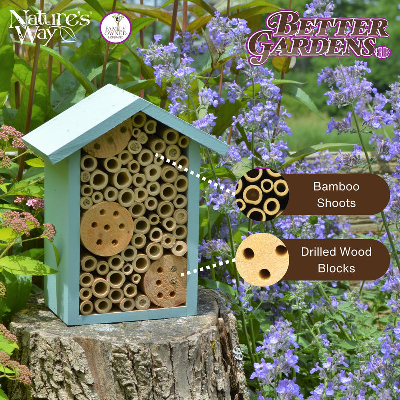Load image into Gallery viewer, Better Gardens Pollinator House - Teal
