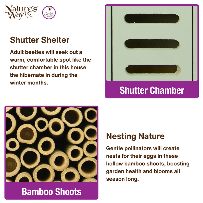 Load image into Gallery viewer, Better Gardens Dual-Chamber Beneficial Insect House - Green