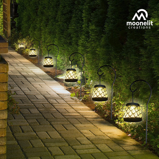 Solar LED Stake Lantern with Shepherd Hook