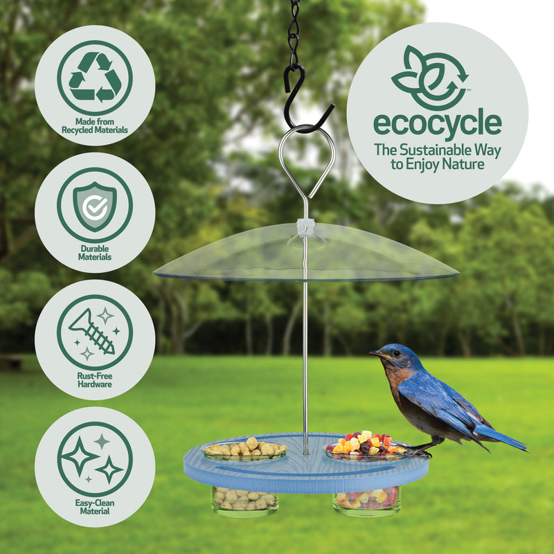 Load image into Gallery viewer, Bluebird Bistro Recycled Plastic Bird Feeder