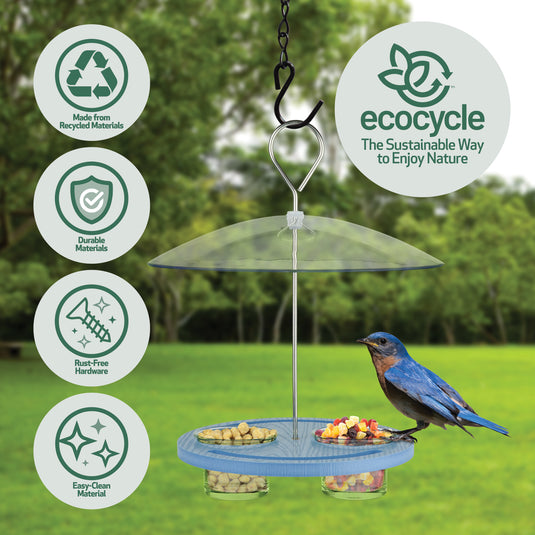 Bluebird Bistro Recycled Plastic Bird Feeder