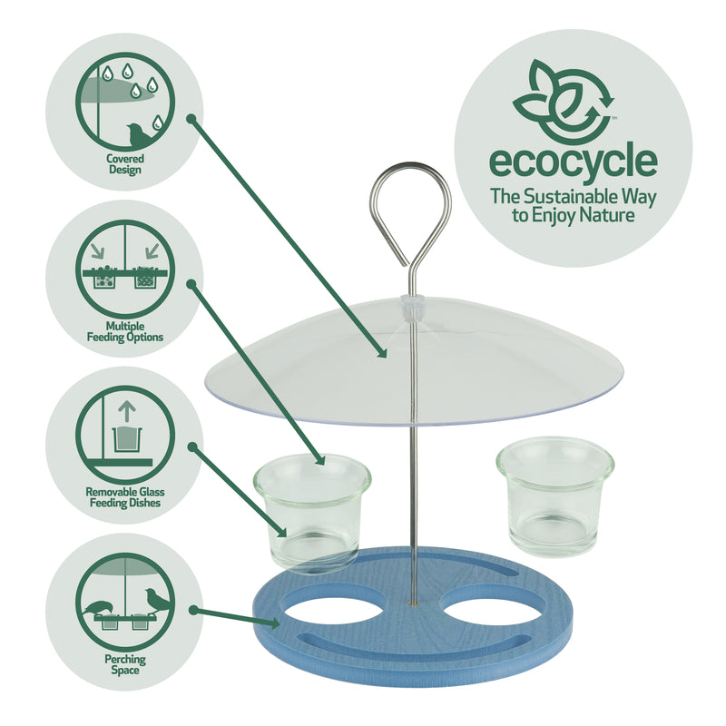 Load image into Gallery viewer, Bluebird Bistro Recycled Plastic Bird Feeder