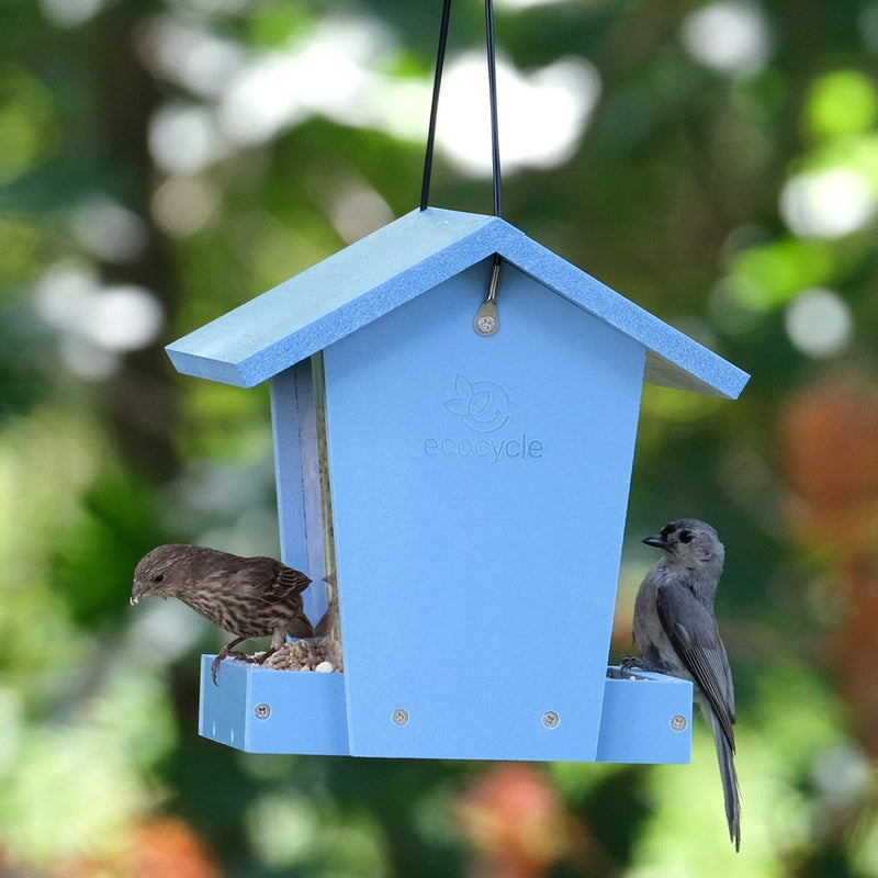 Load image into Gallery viewer, Bird Banquet Recycled Plastic Hopper Bird Feeder