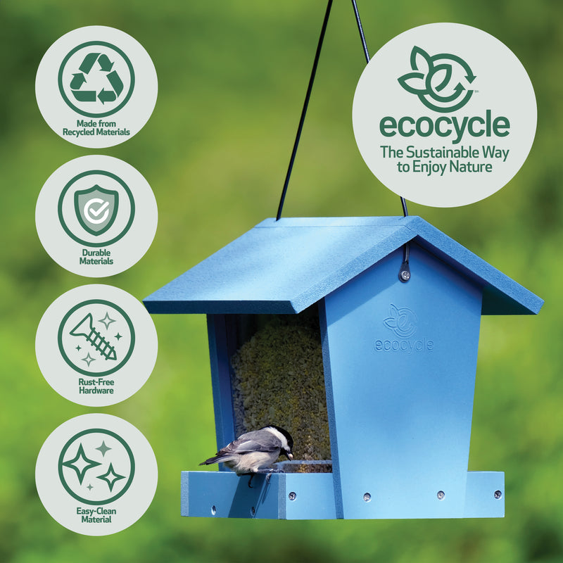 Load image into Gallery viewer, Bird Banquet Recycled Plastic Hopper Bird Feeder