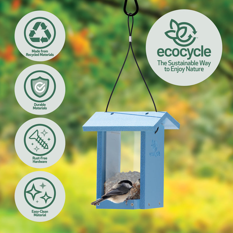 Load image into Gallery viewer, Tasty Tidbit Recycled Plastic Bird Feeder