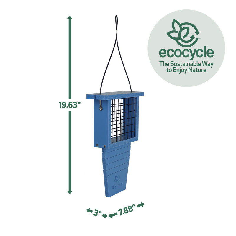 Load image into Gallery viewer, Suet Station Recycled Plastic Tail-prop Bird Feeder