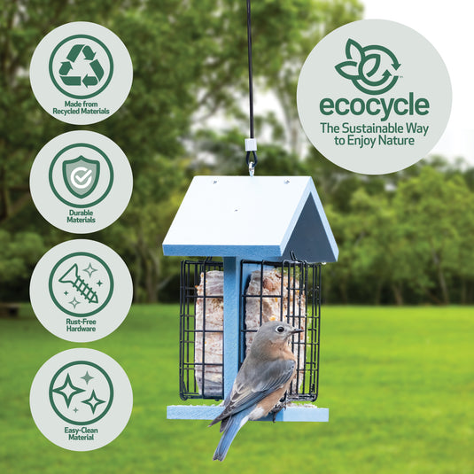 Suet Snacker Recycled Plastic Bird Feeder