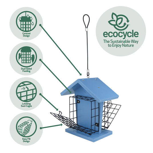 Suet Snacker Recycled Plastic Bird Feeder