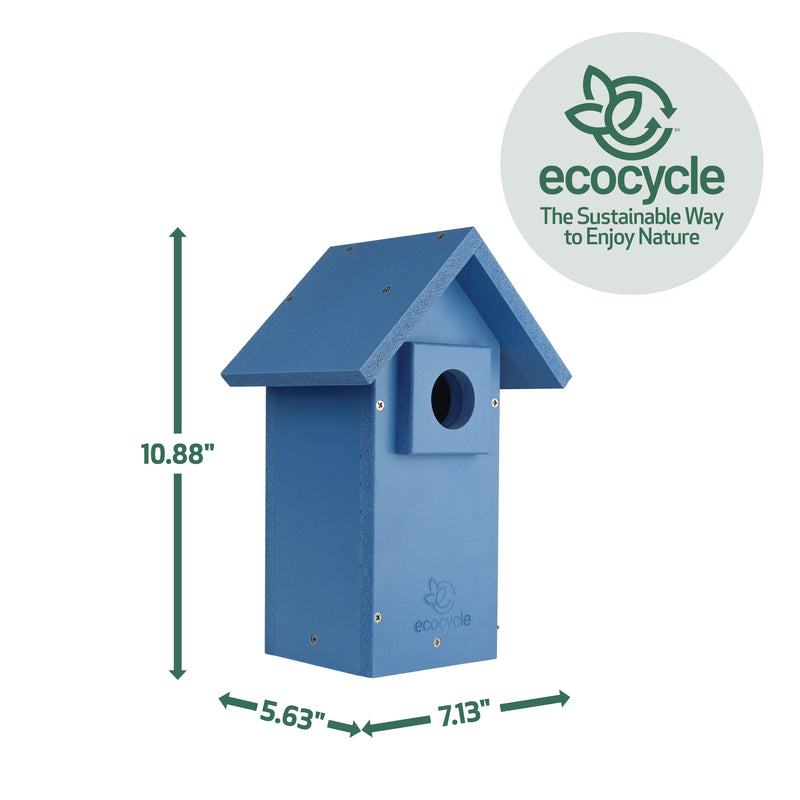 Load image into Gallery viewer, Bluebird Bungalow Recycled Plastic Bird House